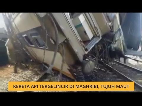 Kereta api tergelincir di Maghribi, 7 maut