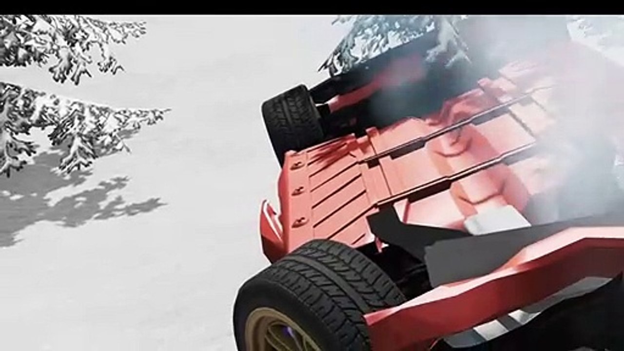 BMW Cars VS DANGER WİNTER - Sports Car Crashes - BeamNG Drive