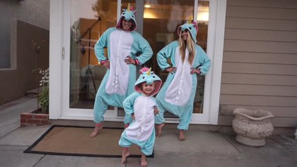 JUJU ON DAT BEAT IN UNICORN ONESIES VLOG _ COLE LABRANT, SAVANNAH SOUTAS, & EVERLEIGH