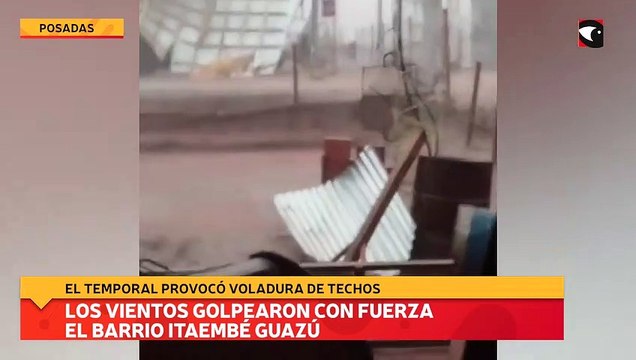 El temporal provocó voladura de techos