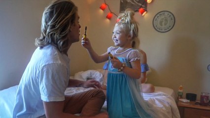 3 YEAR OLD DOES BOYFRIENDS MAKEUP!! _ EVERLEIGH SAVANNAH AND COLE