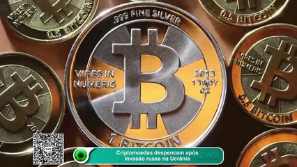 Criptomoedas despencam após Rússia invadir a Ucrânia