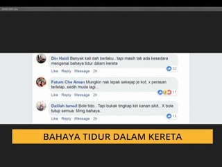 #Bualan 11 Oktober: Pesanan netizen berhubung kes kematian ketika tidur dalam kereta