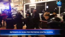 La policía rusa detuvo a 1700 personas por participar en manifestaciones contra la guerra en Ucrania
