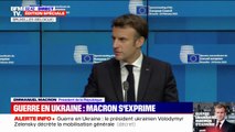 Guerre en Ukraine: Emmanuel Macron accuse Vladimir Poutine de vouloir 