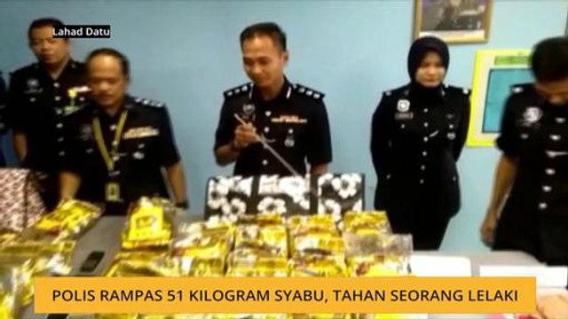 Polis rampas 51 kilogram syabu, tahan seorang lelaki