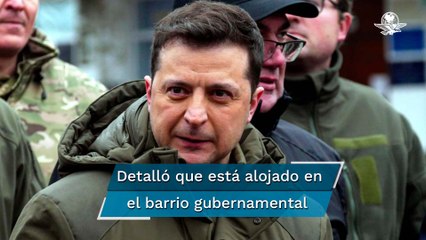 “Mi familia y yo nos quedaremos", dice presidente de Ucrania ante llegada de "grupos de sabotaje"
