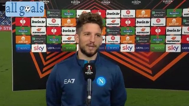 Napoli-Barcellona 2-4 24/2/22 intervista post-partita Dries Mertens