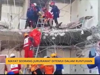 Tragedi Palu: Mayat seorang jururawat ditemui dalam runtuhan