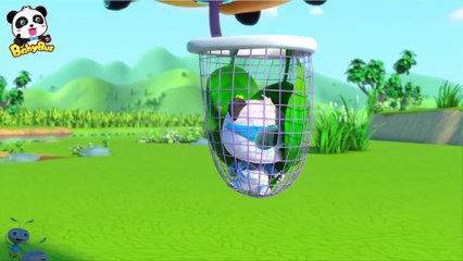 Action! Super Panda & Helicopter | Super Panda Rescue Team | BabyBus Cartoon