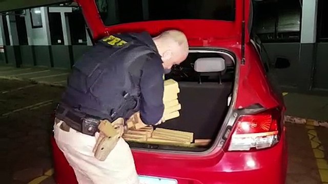 Casal transportando 79 Kg de maconha é preso pela PRF na BR-277