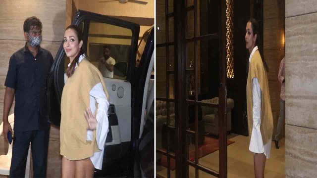 Bollywood Actress Malaika Arora बिना Pant पहने घर के बाहर हुईं Spot, Viral Video |FilmiBeat