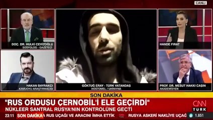 Ukrayna'daki Türk vatandaşı canlı yayındayken bomba patladı