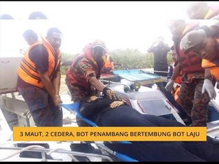 Bot penambang bertembung bot laju