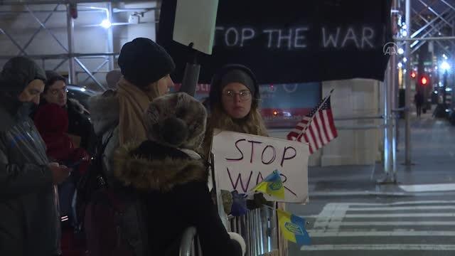 Son dakika haberleri... Rusya'nın Ukrayna'ya yönelik askeri operasyonu protesto edildi