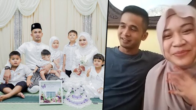 Apabila janda anak lima bertemu jodoh dengan duda anak dua… majlis kahwin meriah ramai pengapit!