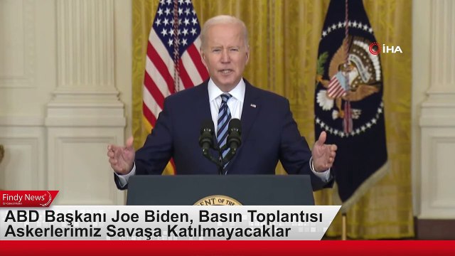 ABD Başkanı Joe Biden, ABD Askerlerinin Ukrayna’daki Savaşa Katılmayacaklarını Belirterek, Toplamda 1 Trilyon Dolar Varlığa Sahip Bankalara Yaptırım Uyguladık