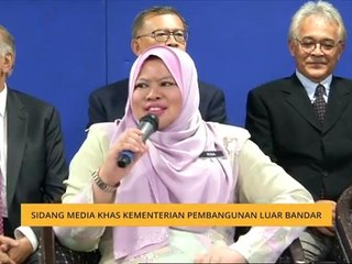 Sidang media khas Kementerian Pembangunan Luar Bandar