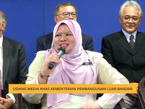 Sidang media khas Kementerian Pembangunan Luar Bandar