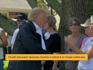 Trump melawat mangsa taufan Florence di utara Carolina