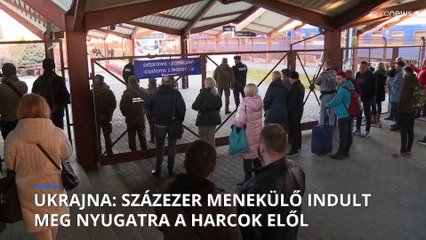 Ukrajna: százezer menekült indult meg nyugatra a harcok elől