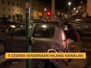 5 cedera kenderaan hilang kawalan