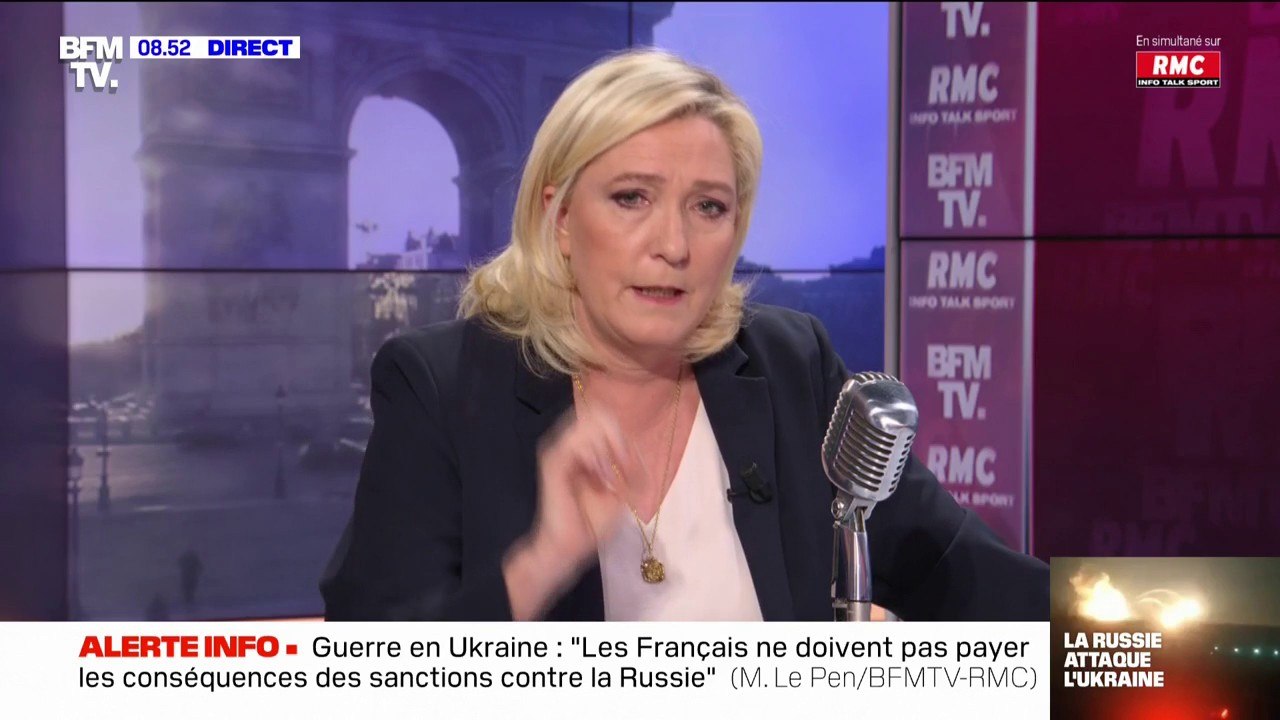 Marine Le Pen: "J'ai été l'une des seules responsables politiques à essayer de conserver une équidistance entre les États-Unis et la Russie"