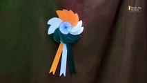 Indian tricolor badge idea  How to make tricolor Flag badge for independence day