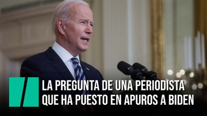 La pregunta de una periodista que ha puesto en apuros a Biden: "¿Y por qué no hoy?"