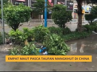 Empat maut pasca taufan Mangkhut di China