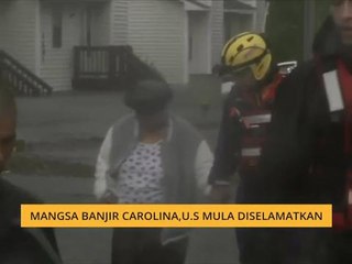 Mangsa banjir Carolina, U.S mula diselamatkan