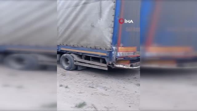 Son dakika! Rusya'nın tankı Türk vatandaşının tırına çarptı, şoför korku dolu anları anlattı: Bomba sesleriyle uyandık