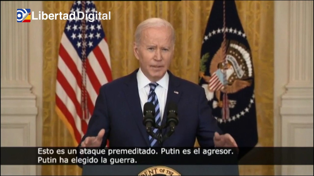 Biden: "Putin es el agresor y ahora tendrá que asumir las consecuencias"