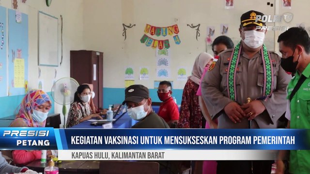 Kapolres Kapuas Hulu Tinjau Vaksinasi Di Semitau, Kapuas Hulu