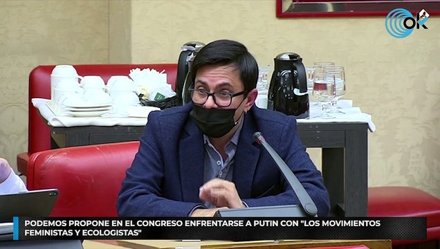 Podemos propone en el Congreso enfrentarse a Putin con los movimientos feministas y ecologistas