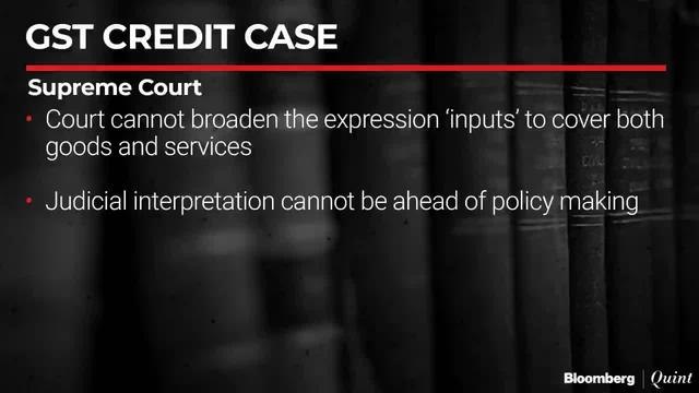 Supreme Court Upholds Validity Of Tax Credit Provision