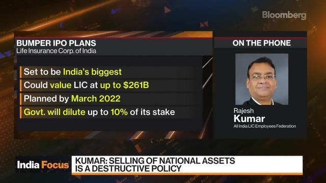 All India LIC Employees Federation's Kumar On Life Insurance Corp.'s IPO