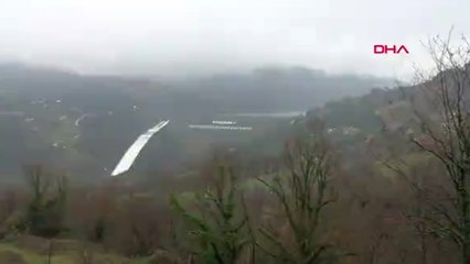 Yuvacık barajı dolunca, su bırakılmaya başlandı