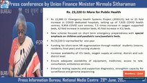 FM Announces Credit Guarantee Scheme For 25 Lakh Persons Through MFIs