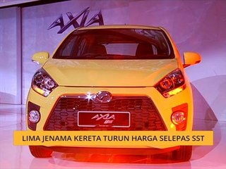 #Bualan 12 Sept: Lima jenama kereta turun harga selepas SST