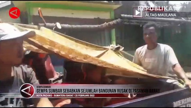 Sejumlah Bangunan Rusak Akibat Gempa di Pasaman Barat