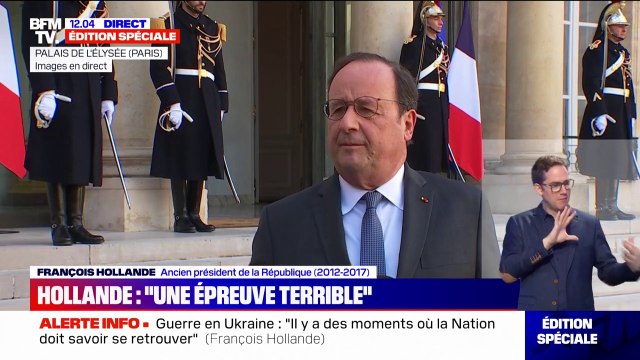 François Hollande: Il y a des moments où la nation doit se retrouver