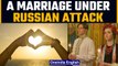 Ukrainian couple ties knot in Kyiv as Russian rockets hit various parts of the city | Oneindia News
