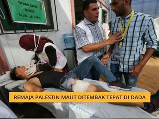 Remaja Palestin maut ditembak tepat di dada