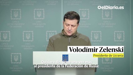 Zelenski pide a Putin negociar para evitar más pérdidas humanas