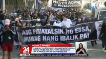 Ilang militanteng grupo, nagmartsa patungong People Power Monument para gunitain ang ika-36 anibersaryo ng EDSA Revolution | 24 Oras