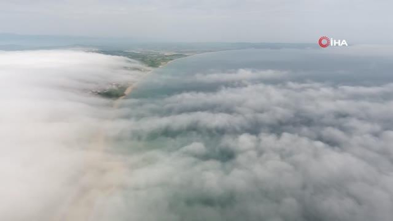 Son dakika haber! Sinop'ta sis bulutlarından görsel şölen