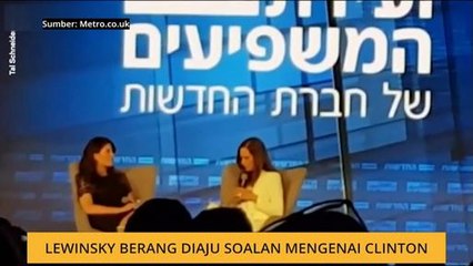 Lewinsky berang diaju soalan mengenai Clinton