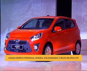 Harga kereta Perodua, Honda, Volkswagen turun selepas SST