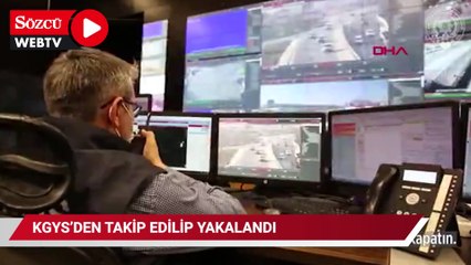 Çaldığı otomobille kaçarken KGYS'den takip edilip, yakalandı